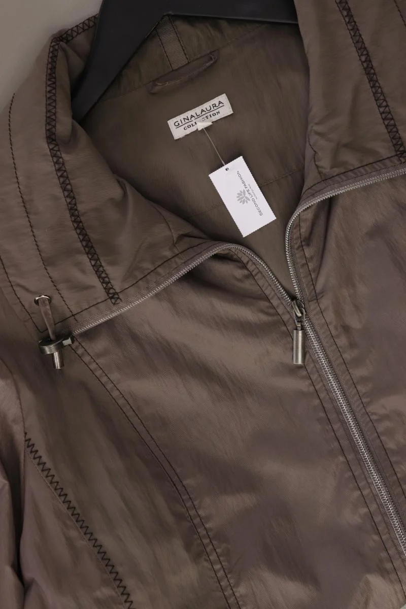 Gina Laura Übergangsjacke Gr. L braun aus Polyester