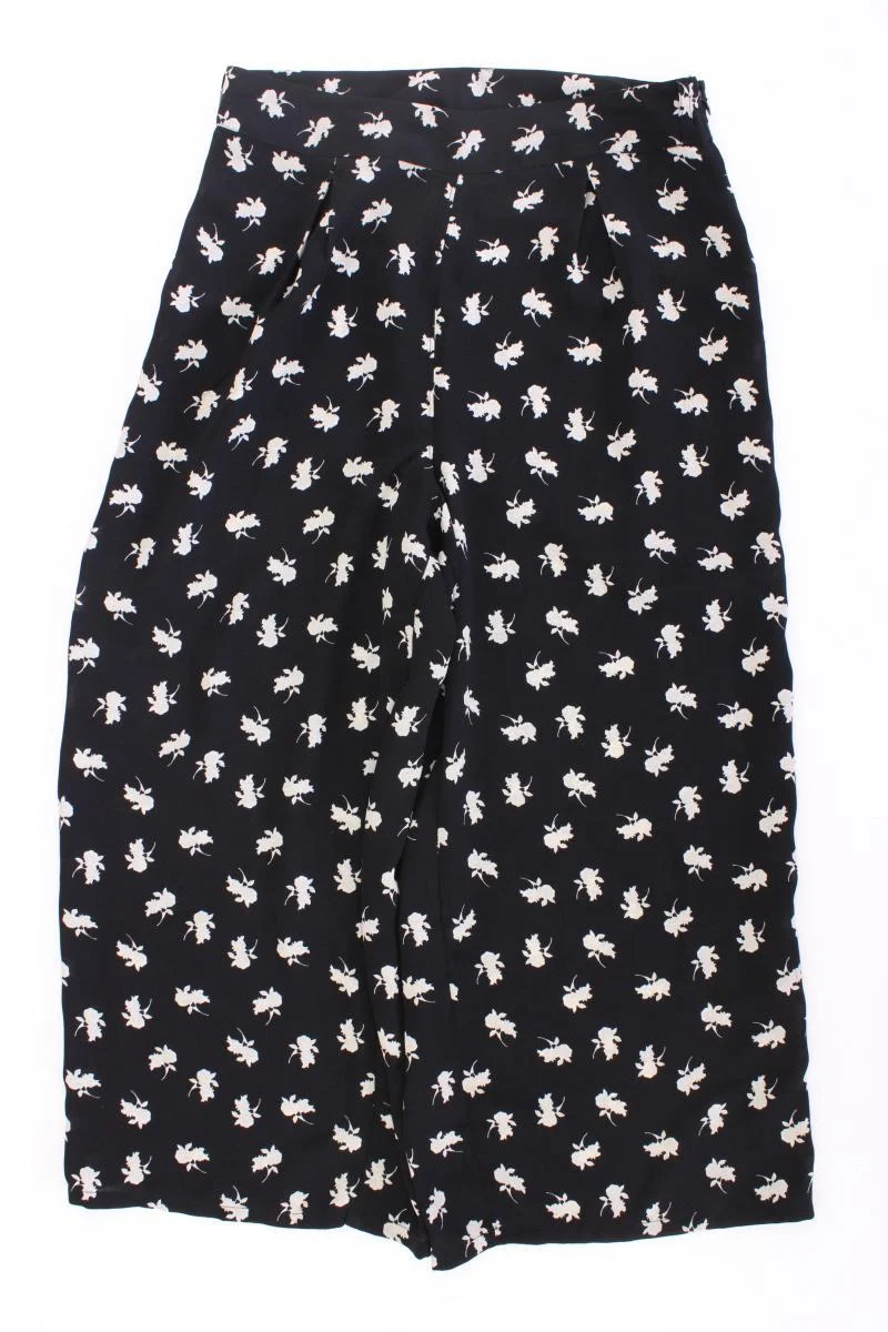 Vero Moda Stoffhose Gr. L mit Blumenmuster schwarz