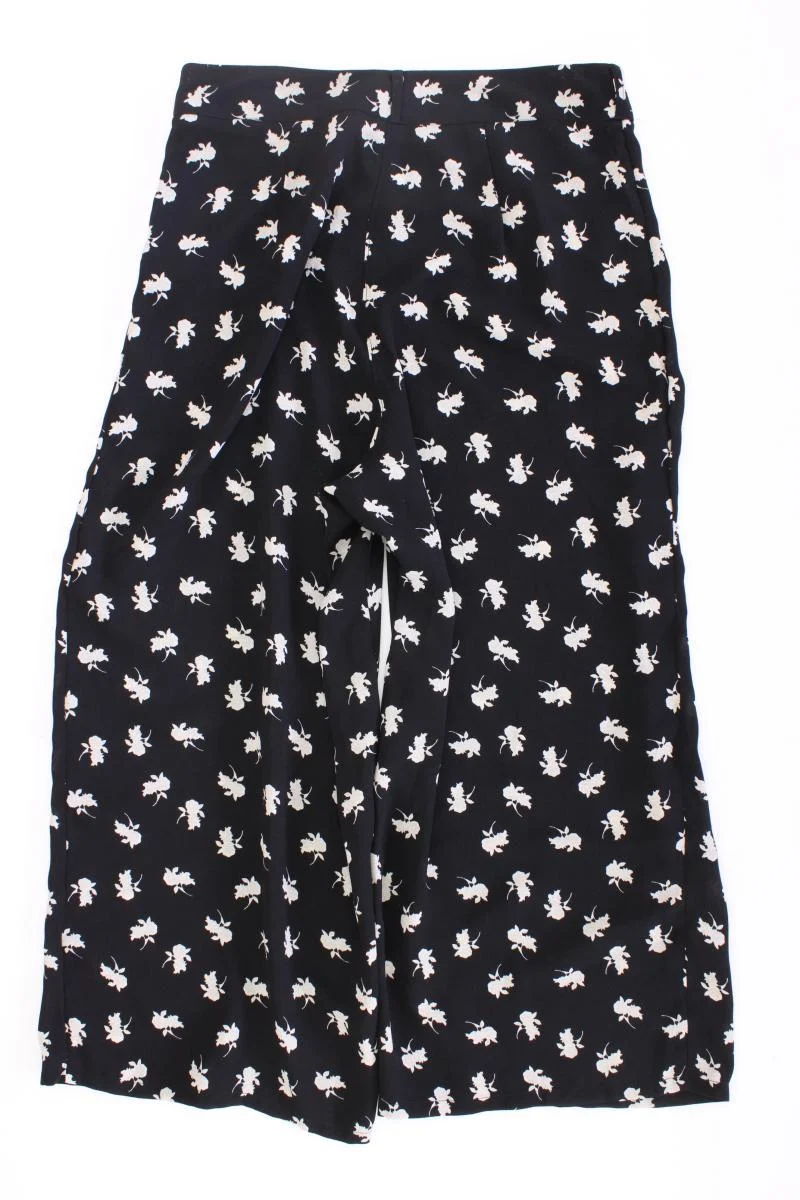 Vero Moda Stoffhose Gr. L mit Blumenmuster schwarz