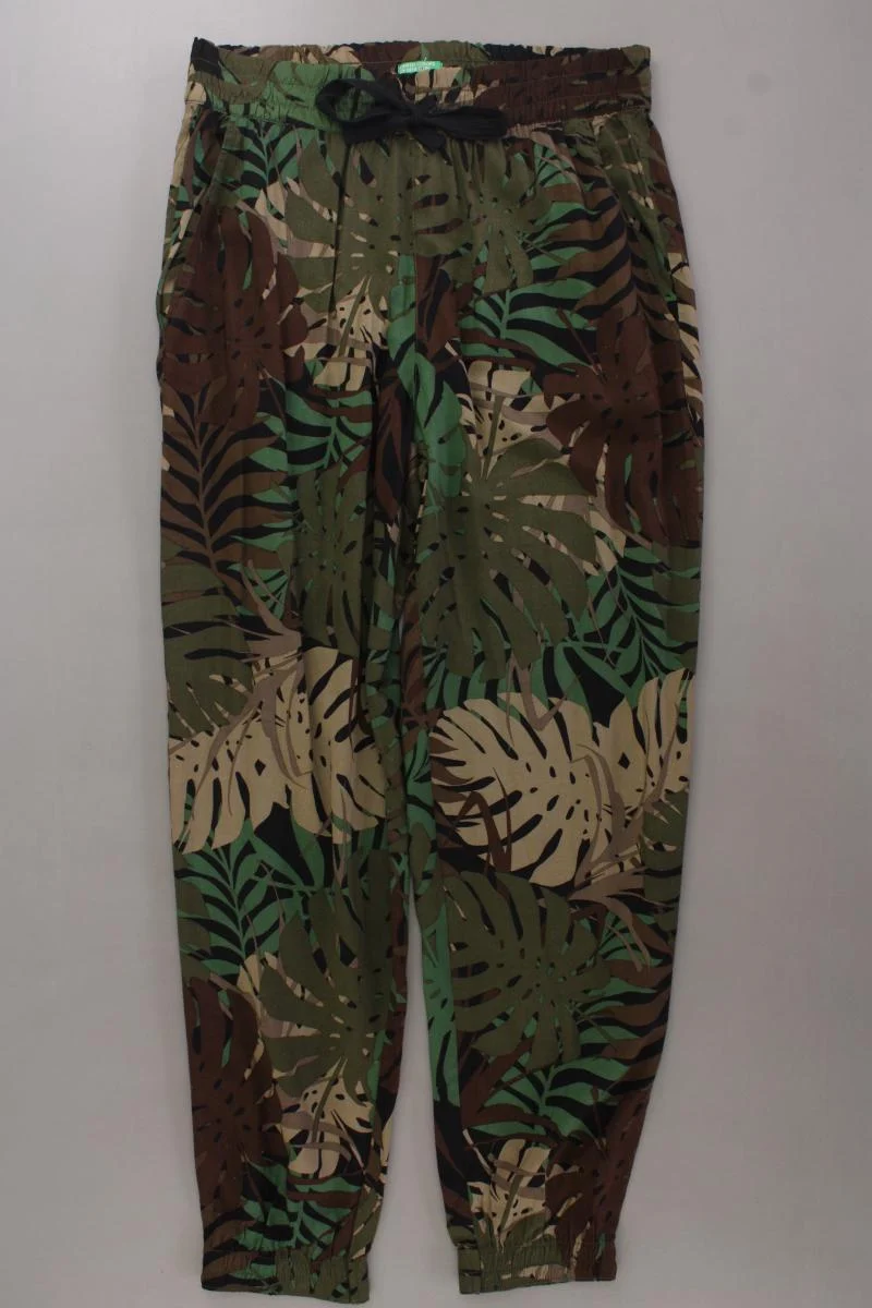 United Colors of Benetton Stoffhose Gr. S olivgrün aus Viskose