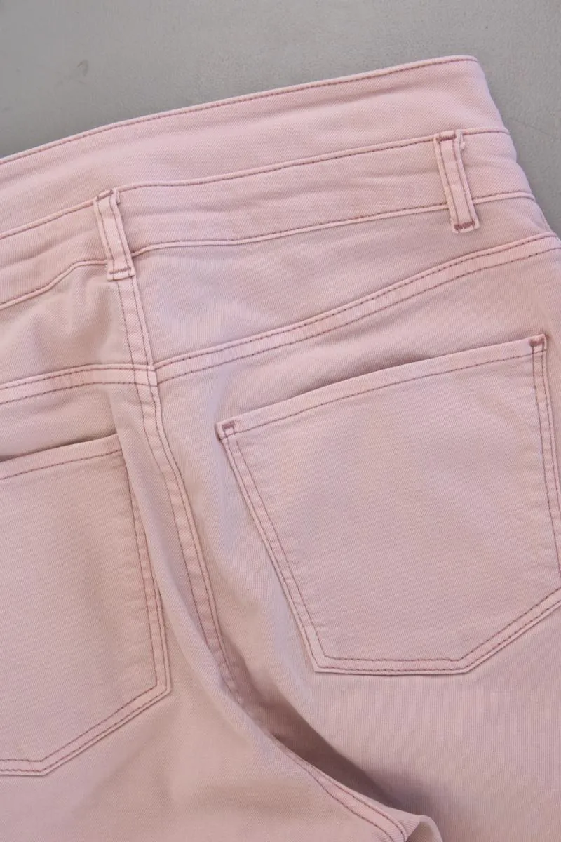 Lascana Five-Pocket-Hose Gr. 38 rosa aus Baumwolle