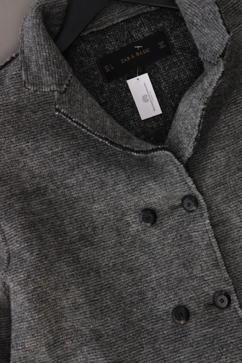 Zara Wollmantel Gr. S grau