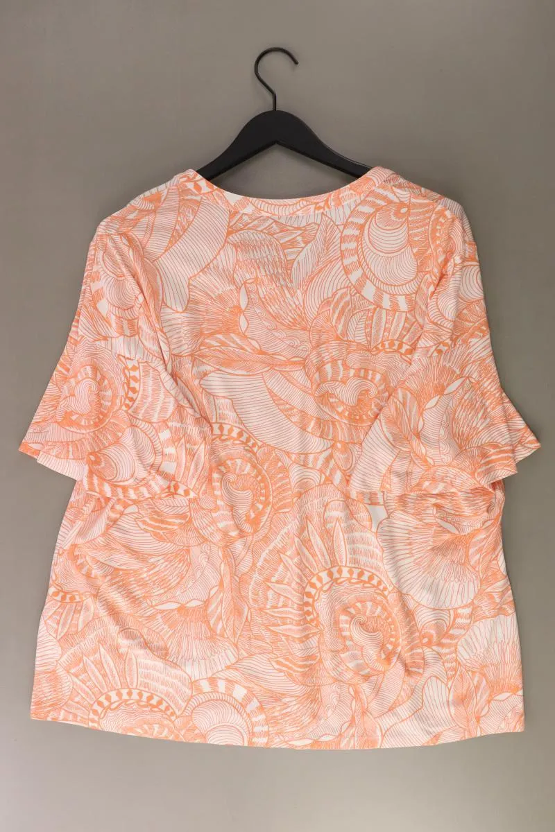 Helena Vera Printshirt Gr. 52 Kurzarm orange aus Viskose