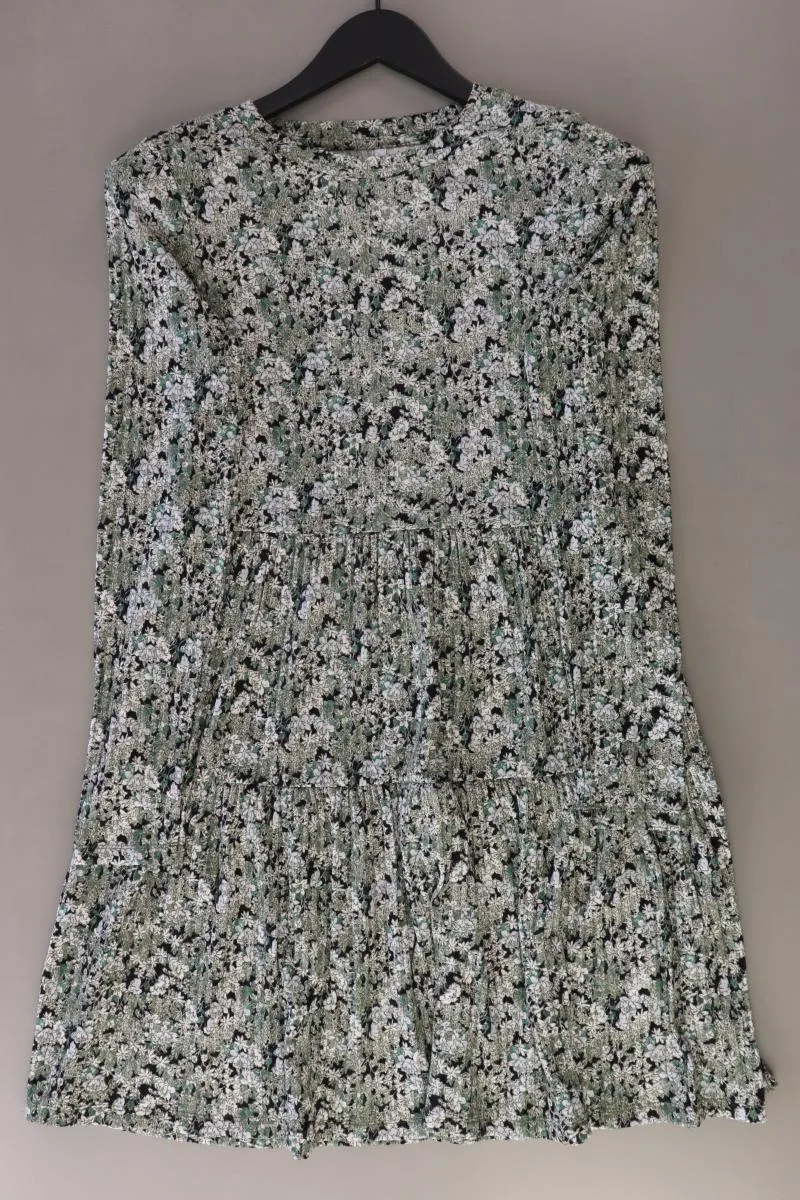Hollys Kleid Gr. S mit Blumenmuster Langarm grün aus Polyester
