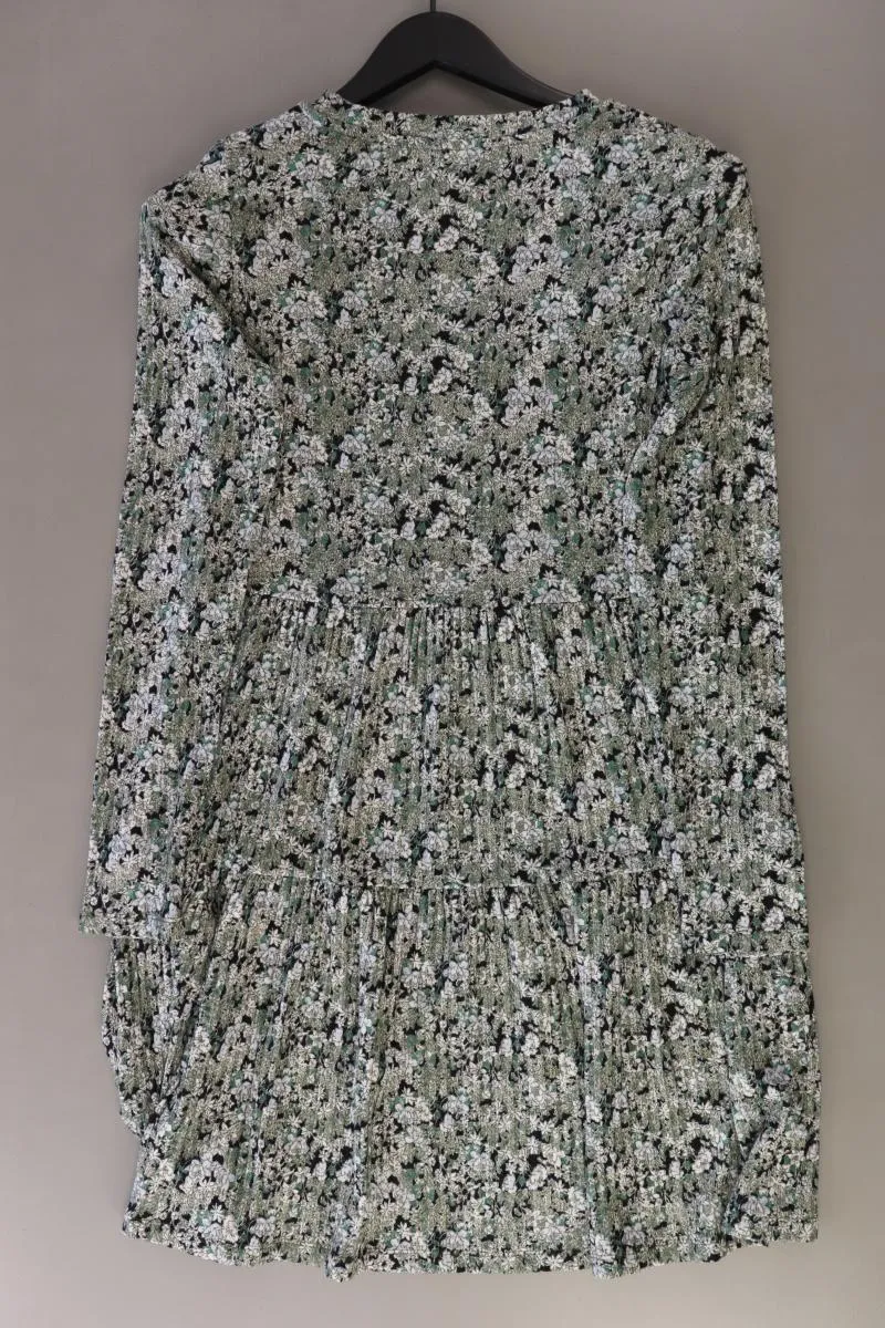 Hollys Kleid Gr. S mit Blumenmuster Langarm grün aus Polyester