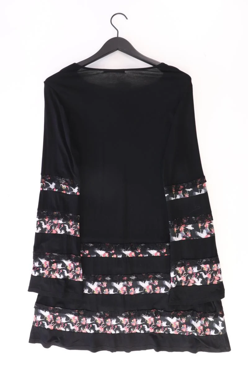Desigual Langarmkleid Gr. XL schwarz aus Baumwolle