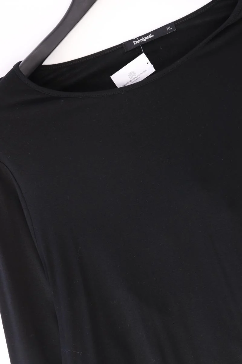 Desigual Langarmkleid Gr. XL schwarz aus Baumwolle