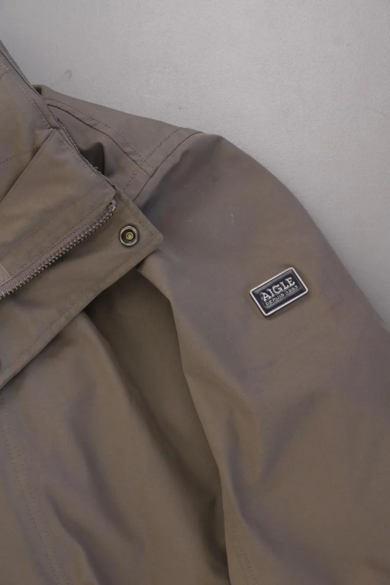 AIGLE Lange Jacke für Herren Gr. 54/56 braun aus Polyester