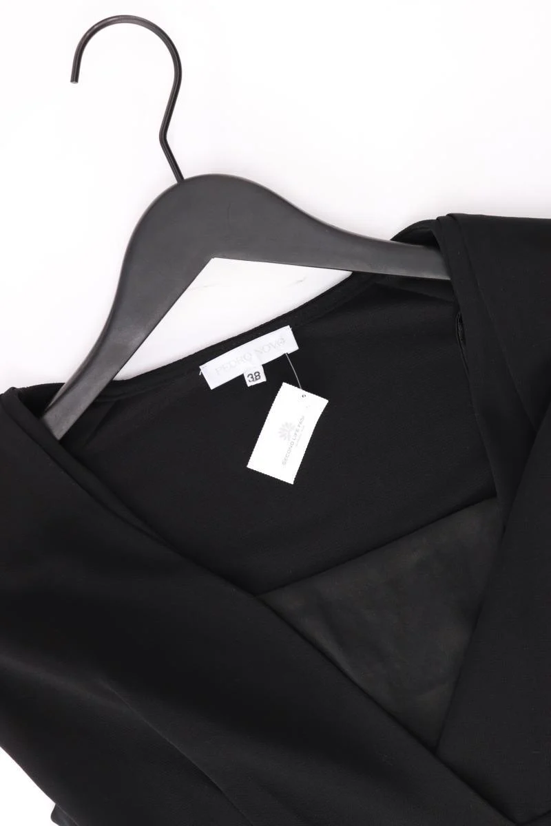 Pedro Novo Kleid Gr. 38 Kurzarm schwarz aus Polyester