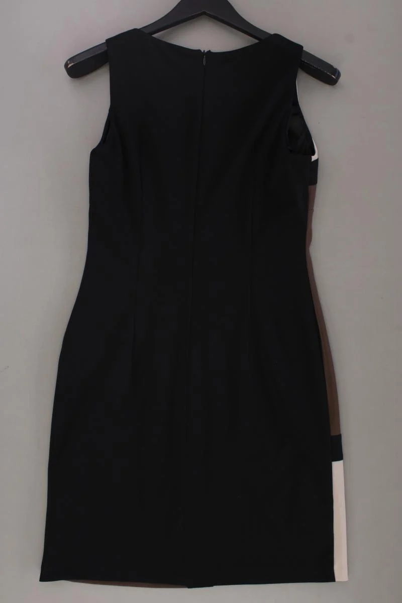 Made in Italy Etuikleid Gr. 38 geometrisches Muster Ärmellos braun aus Viskose