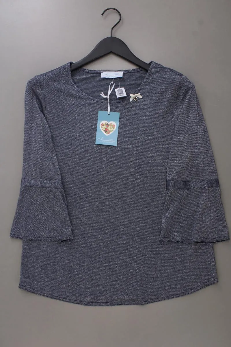 Himmelblau Classic Shirt Gr. 42 neu mit Etikett 3/4 Ärmel mit Glitzer