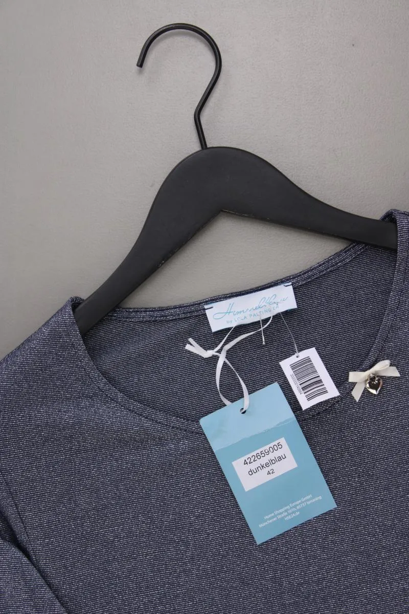 Himmelblau Classic Shirt Gr. 42 neu mit Etikett 3/4 Ärmel mit Glitzer