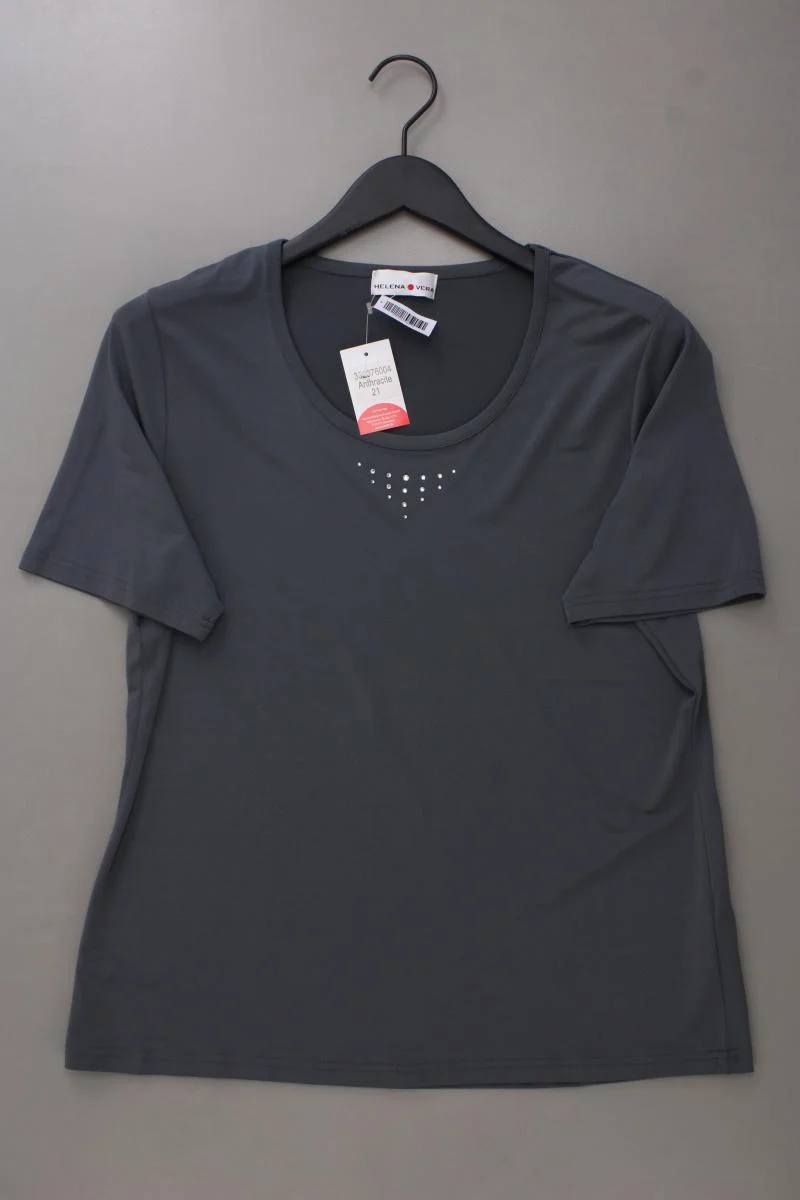 Helena Vera T-Shirt Gr. Kurzgröße 21 neu mit Etikett Kurzarm grau aus Polyester