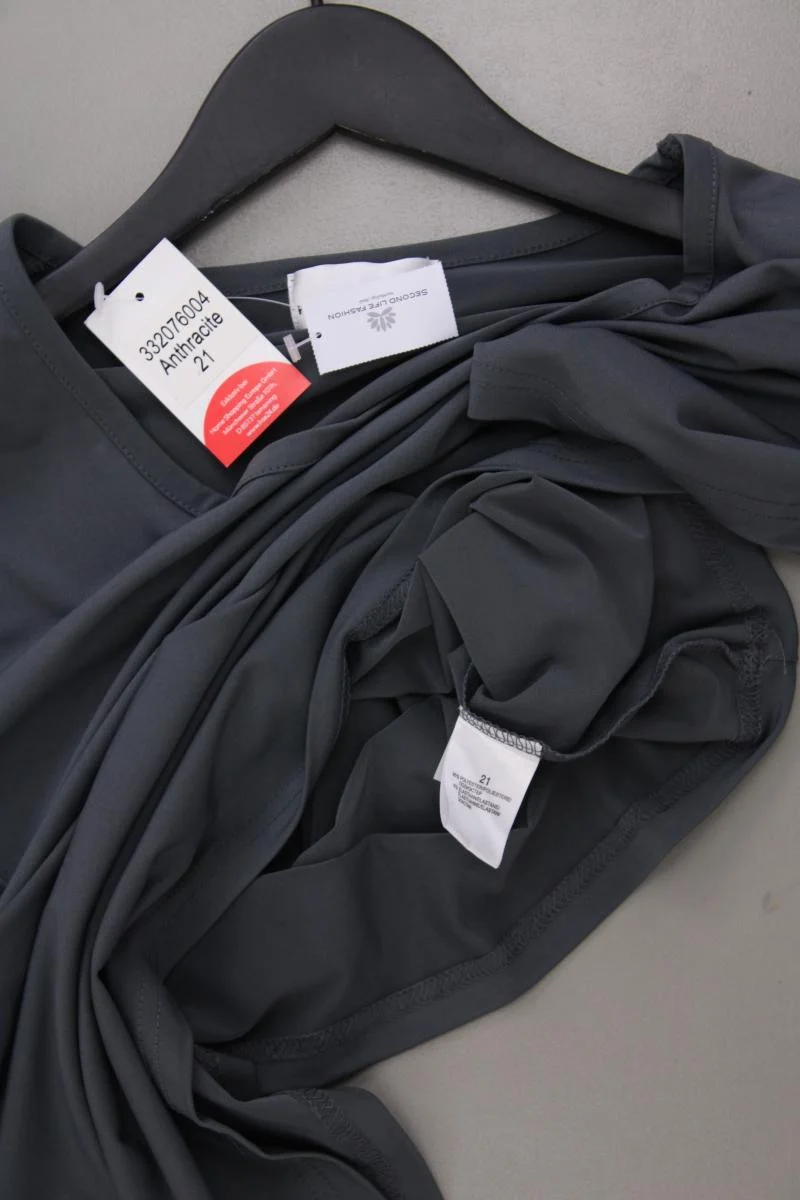 Helena Vera T-Shirt Gr. Kurzgröße 21 neu mit Etikett Kurzarm grau aus Polyester