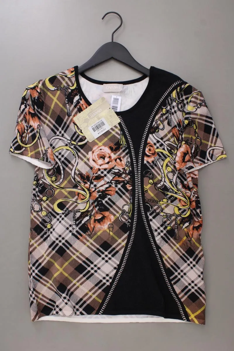 Ovanti Printshirt Gr. 42 neu mit Etikett Kurzarm mehrfarbig aus Viskose