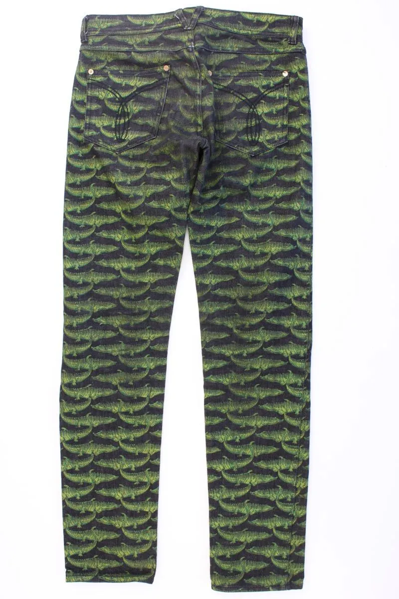 Versace x H&M Alligator Print Gr. W29 grün aus Baumwolle