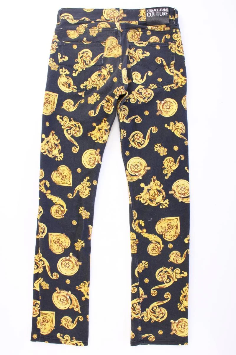 Versace Jeans Hose Gr. W29 Vintage grau aus Baumwolle