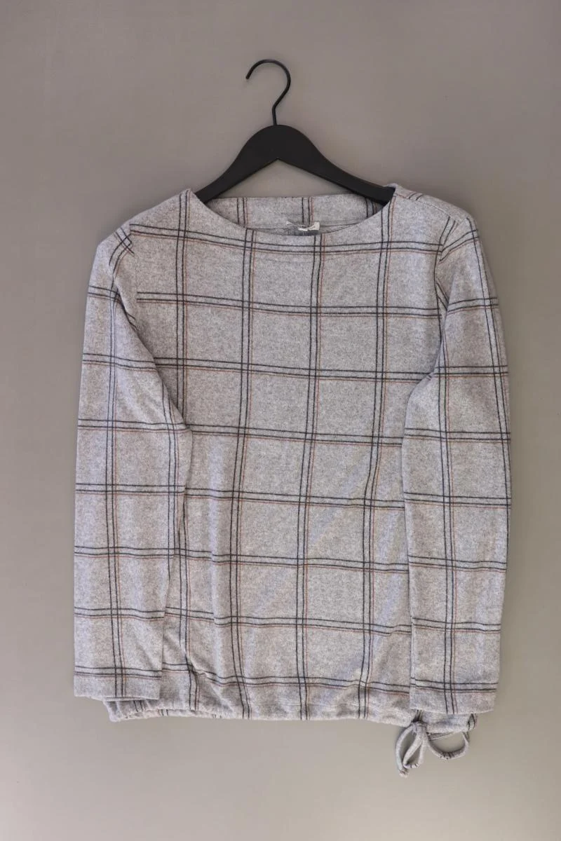 Tom Tailor Langarmpullover Gr. XL kariert grau aus Viskose