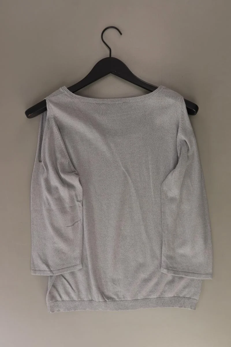 rick cardona Feinstrickpullover Gr. 42 grau aus Baumwolle