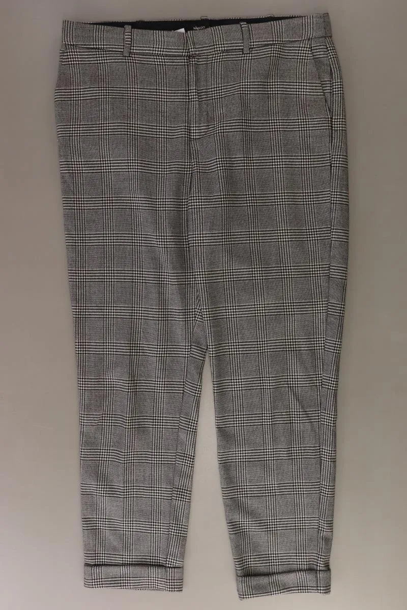 Mango Stoffhose Gr. 40 hahnentritt grau aus Baumwolle