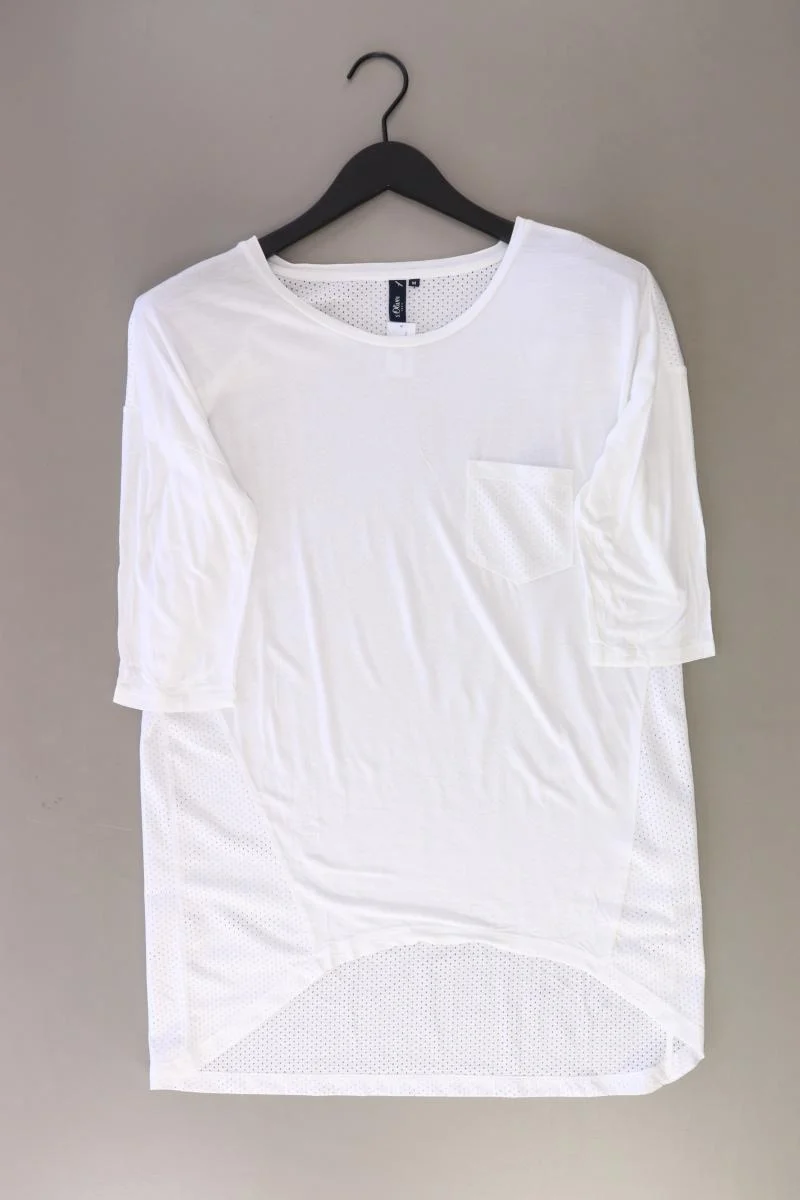 s.Oliver Regular Shirt Gr. M 3/4 Ärmel weiß