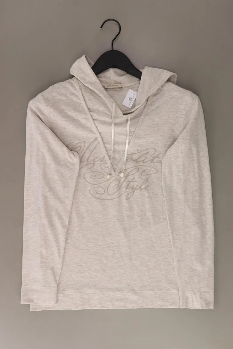 Brax Kapuzenshirt Gr. 38 Langarm creme aus Baumwolle