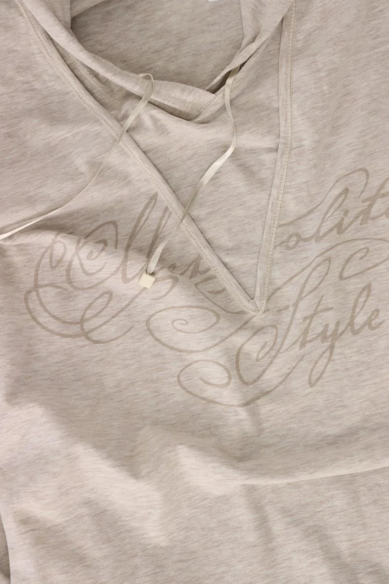 Brax Kapuzenshirt Gr. 38 Langarm creme aus Baumwolle