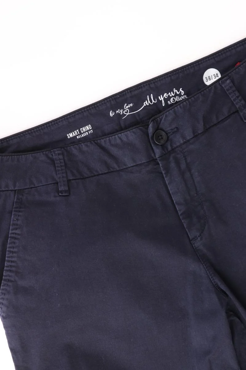 s.Oliver Hose Gr. 38/L34 blau aus Baumwolle