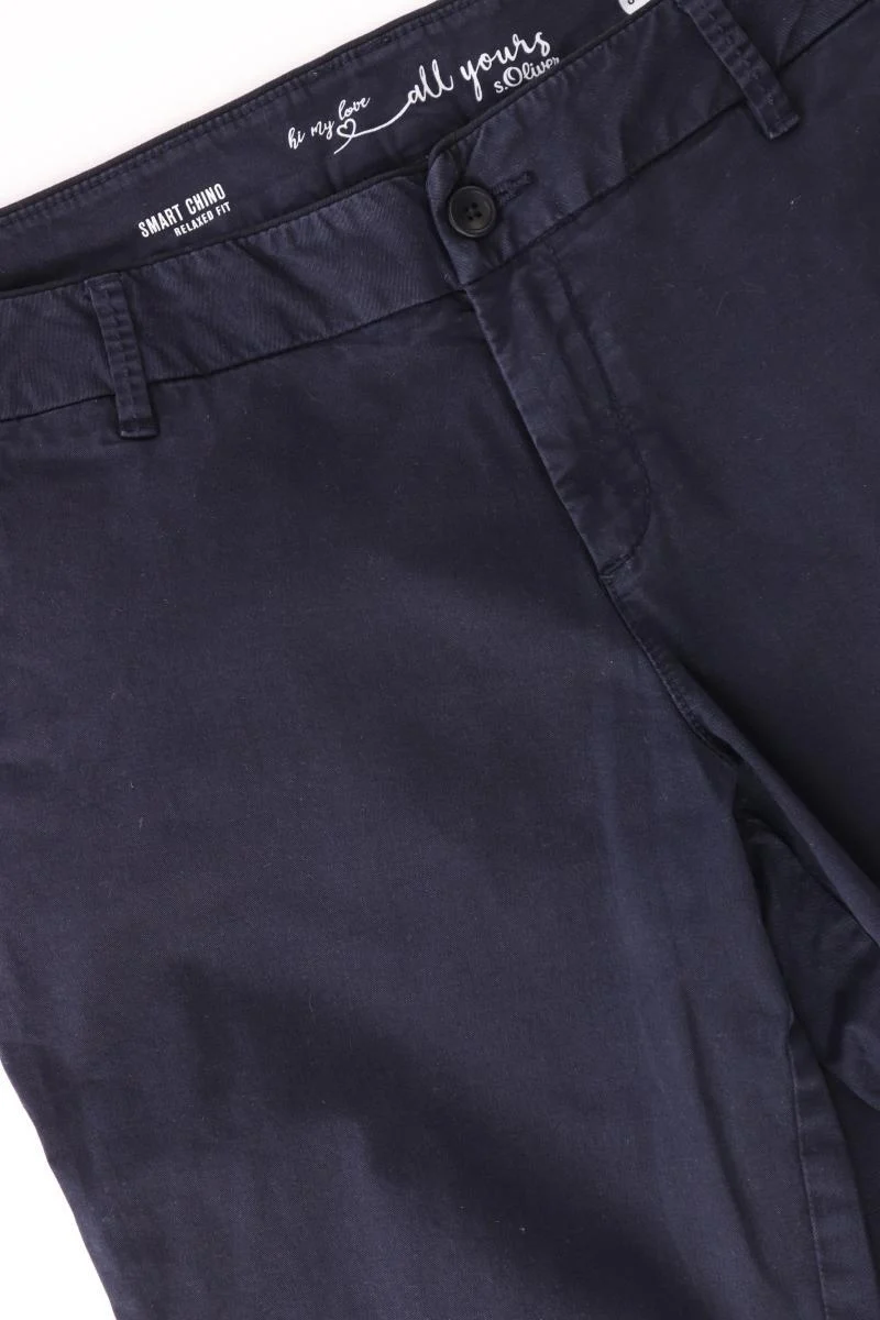 s.Oliver Hose Gr. 38/L34 blau aus Baumwolle
