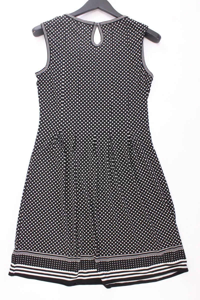 MAX STUDIO Midikleid Gr. S gepunktet Ärmellos schwarz aus Polyester