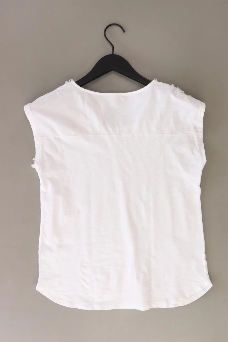 Esprit T-Shirt Gr. M Kurzarm weiß aus Baumwolle