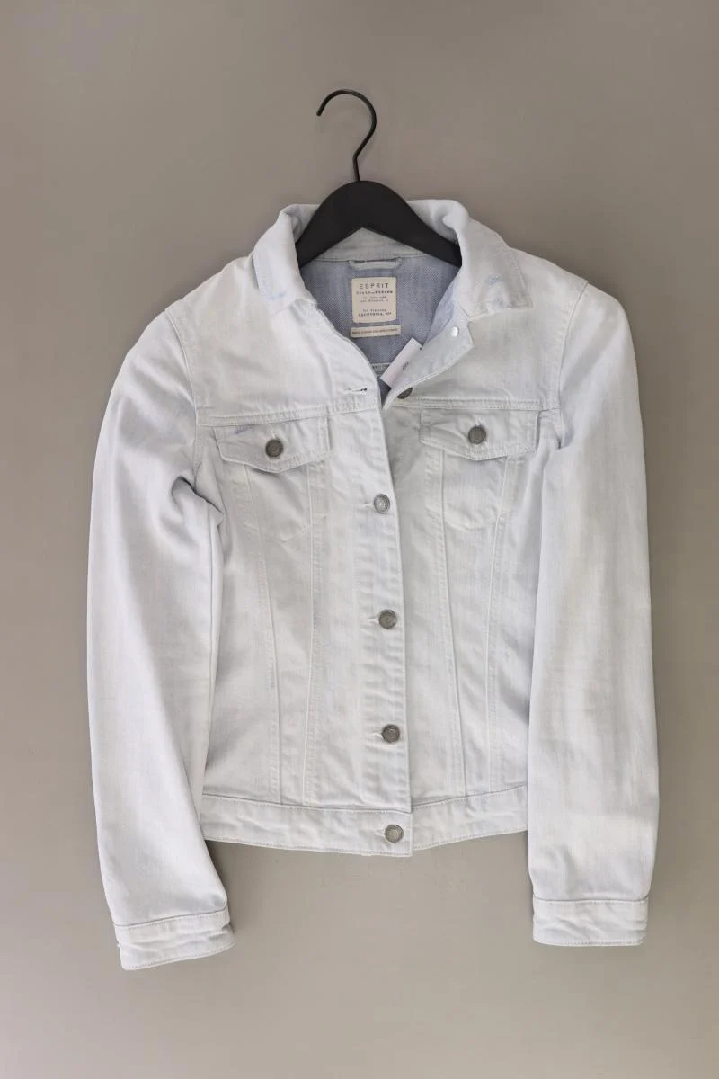 Esprit Übergangsjacke Gr. S blau aus Baumwolle