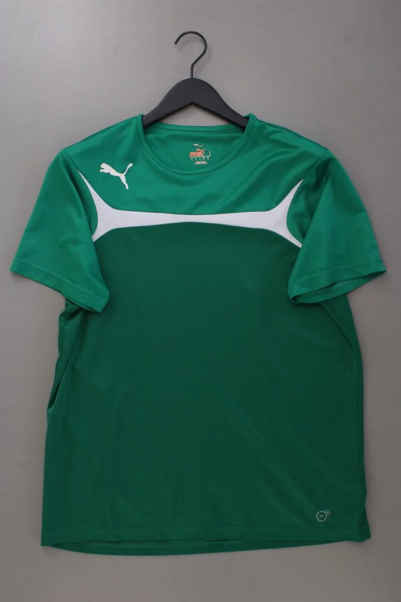 Puma Sportshirt für Herren Gr. L Kurzarm grün