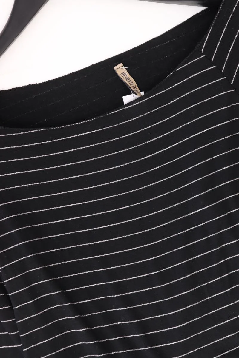 HEIMATLIEBE Ringelshirt Gr. XL gestreift Langarm schwarz aus Viskose