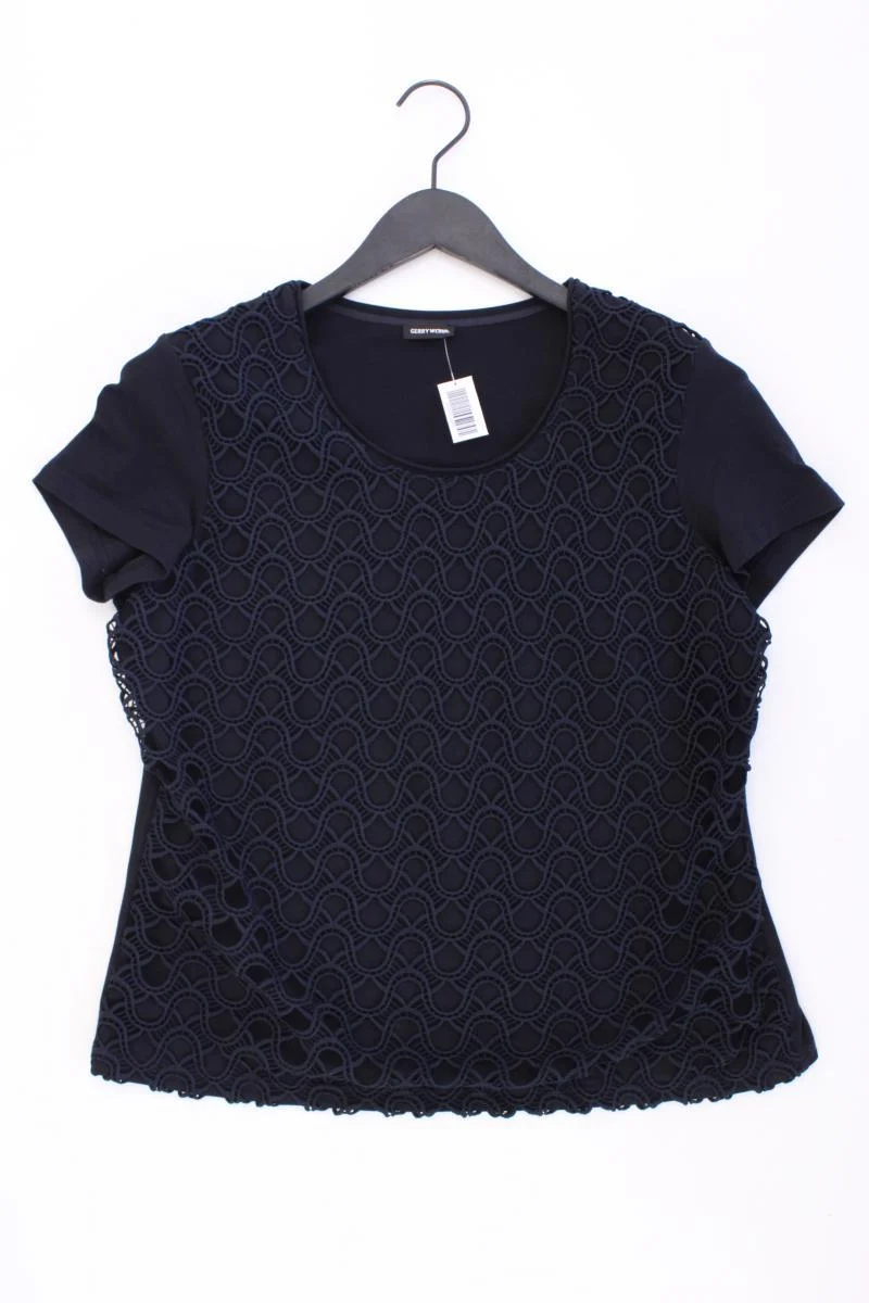 Gerry Weber T-Shirt Gr. 42 Kurzarm blau