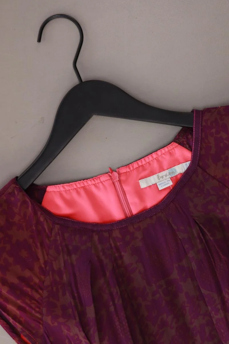 Boden Kurzarmkleid Gr. UK 6 (XS) lila aus Viskose