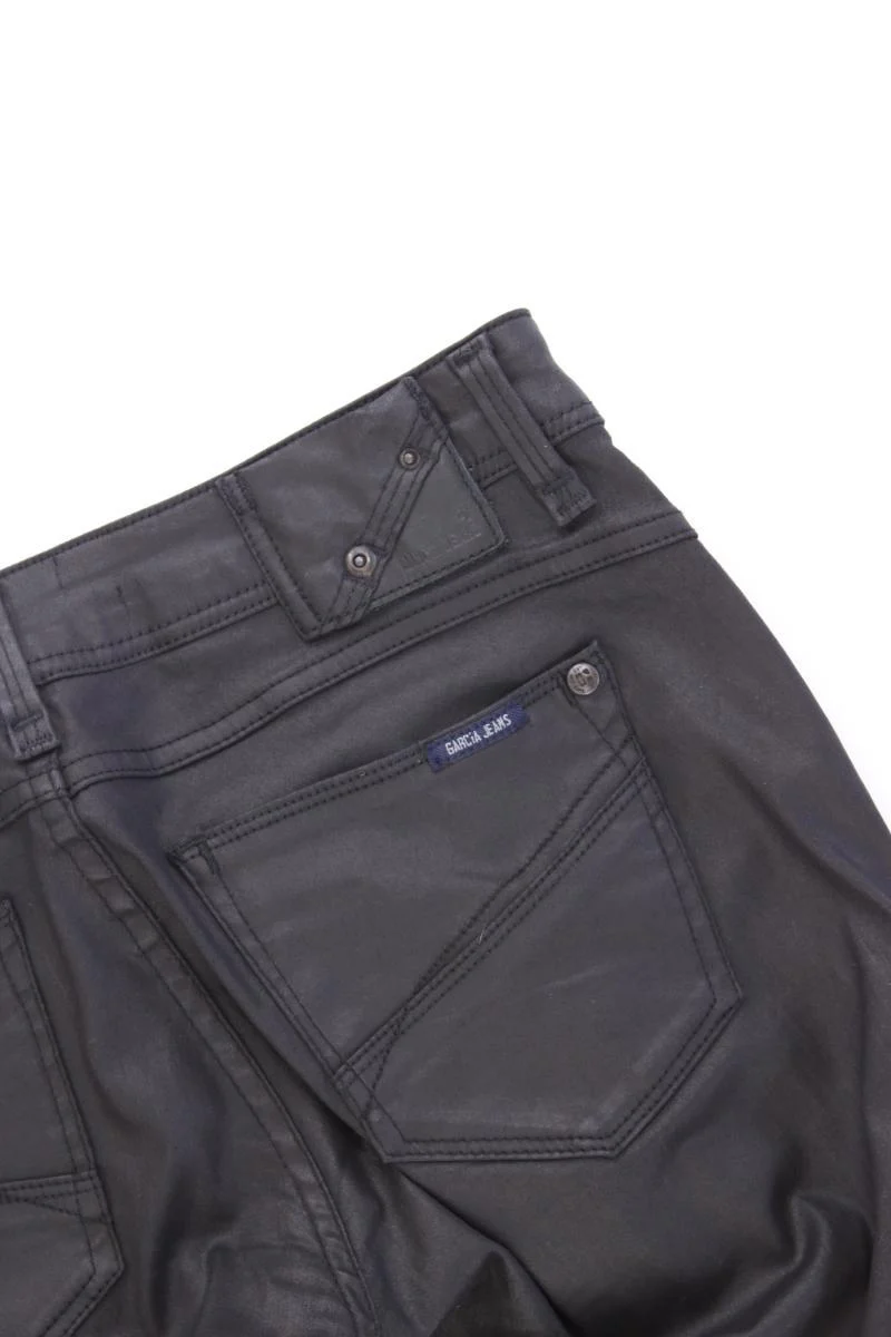 Garcia Jeans Kunstlederhose Gr. 38 schwarz