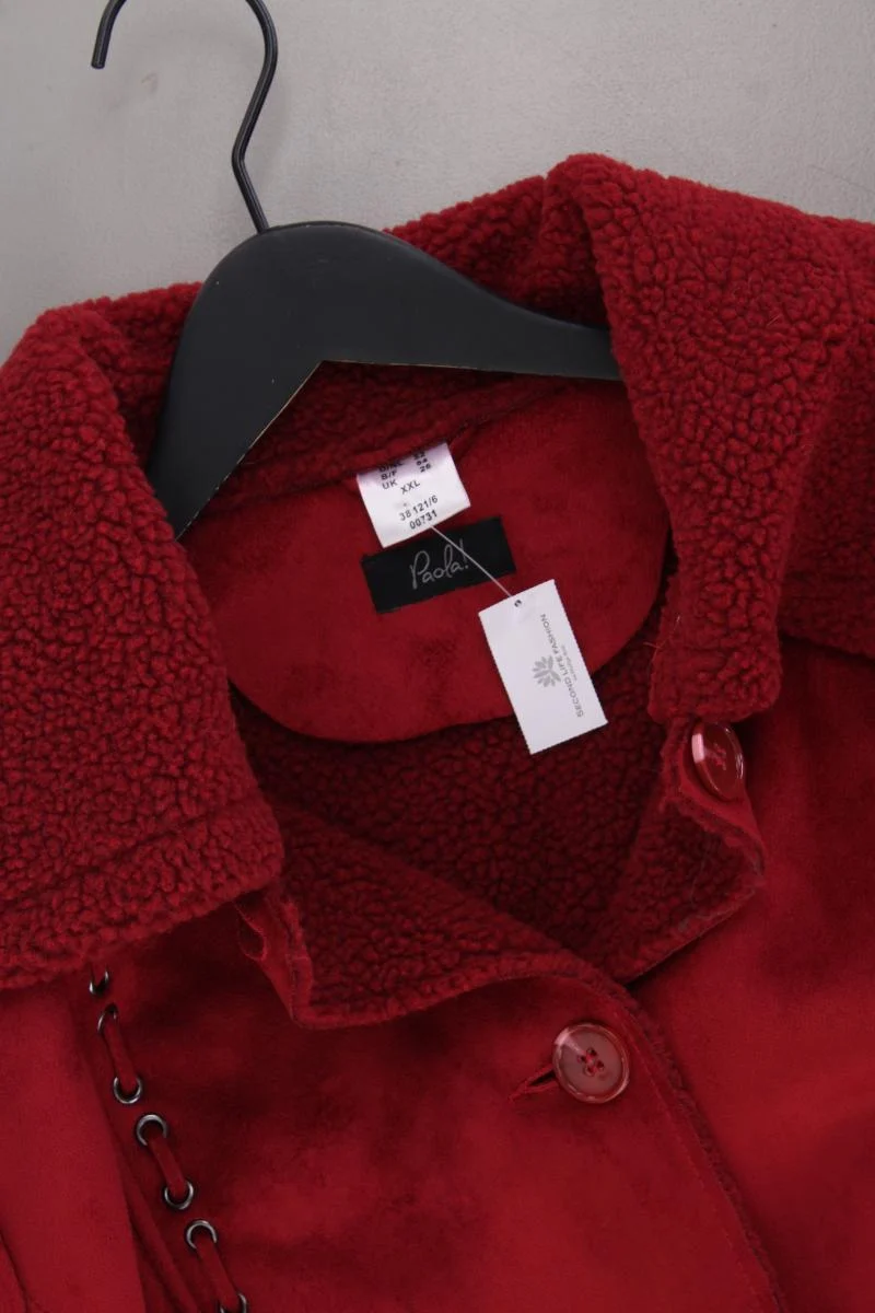 Paola Winterjacke Gr. 52 neuwertig rot aus Polyester