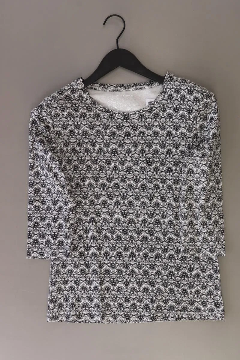 MARK ADAM Printshirt Gr. 38 3/4 Ärmel grau aus Baumwolle