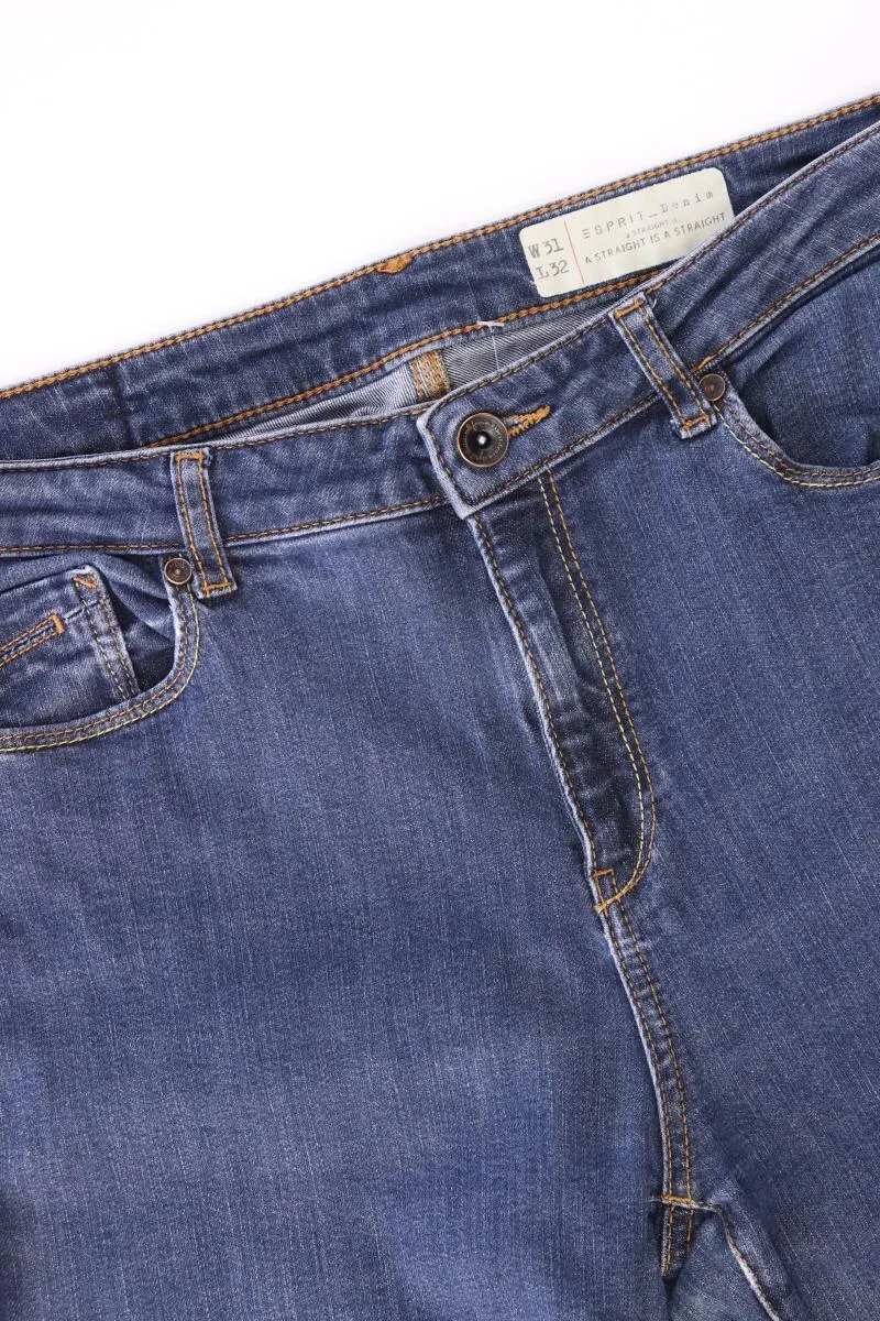 Esprit Straight Jeans für Herren Gr. W31/L32 blau aus Baumwolle