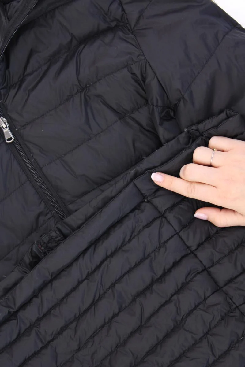 Harvey&Jones Daunenmantel Gr. UK 16 (L) schwarz aus Nylon