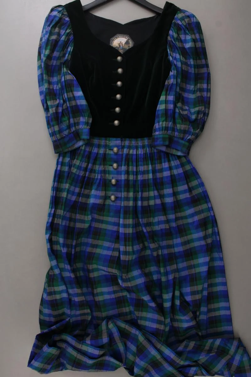 A Gwand vom Sepp Dirndl Gr. 38 kariert 3/4 Ärmel grün