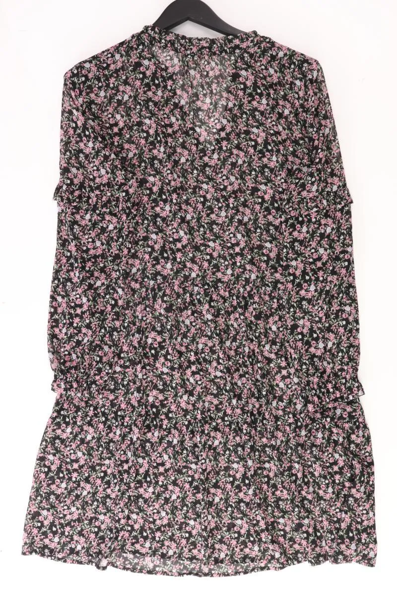 edc by Esprit Langarmkleid Gr. 42 mit Blumenmuster schwarz aus Polyester