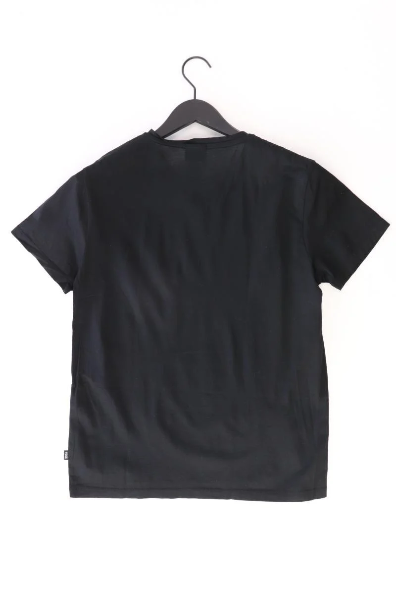 BOSS by Hugo Boss Shirt mit V-Ausschnitt Gr. L Kurzarm schwarz aus Baumwolle