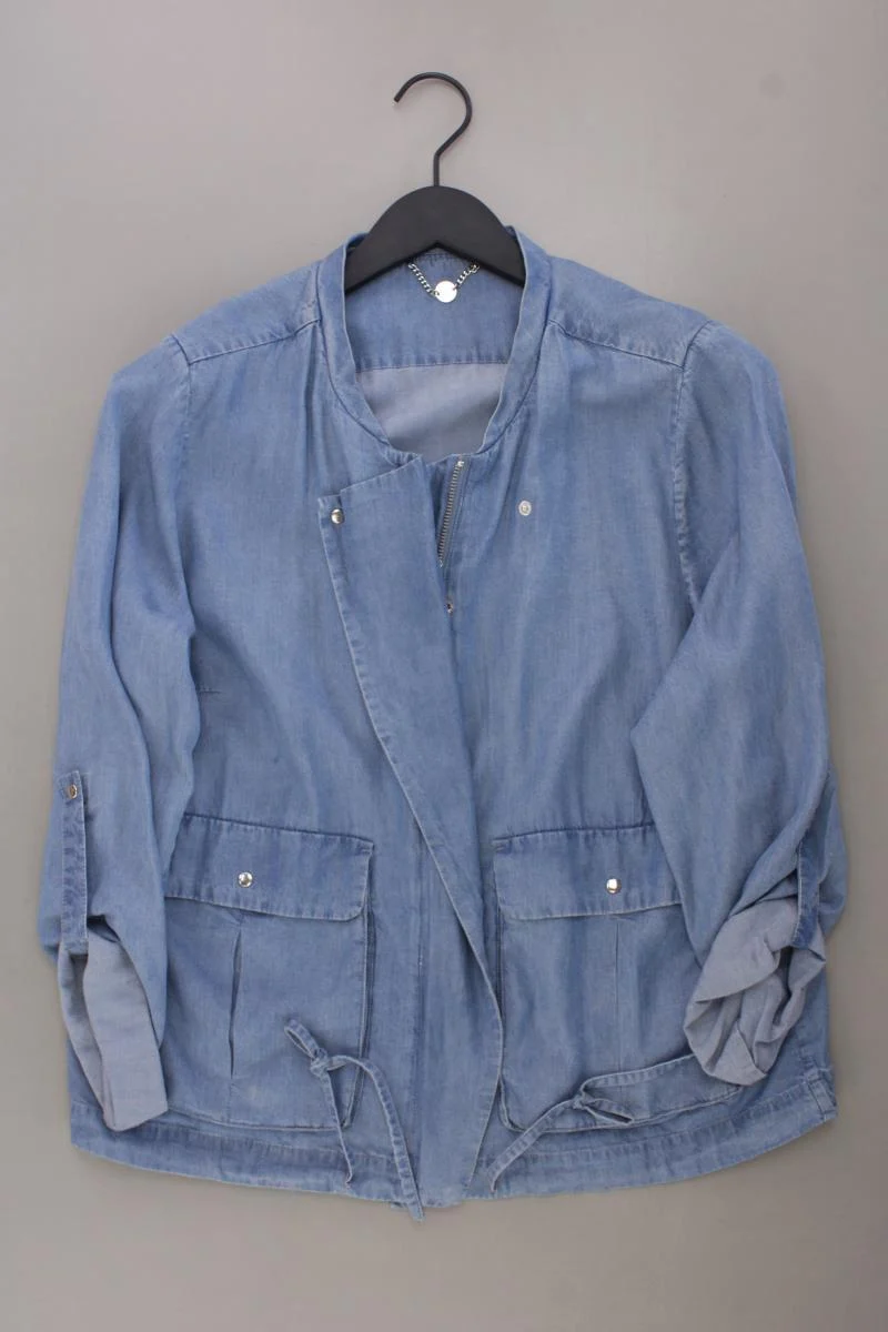 C'est Paris Blouson Jäckchen Gr. 38 blau aus Lyocell