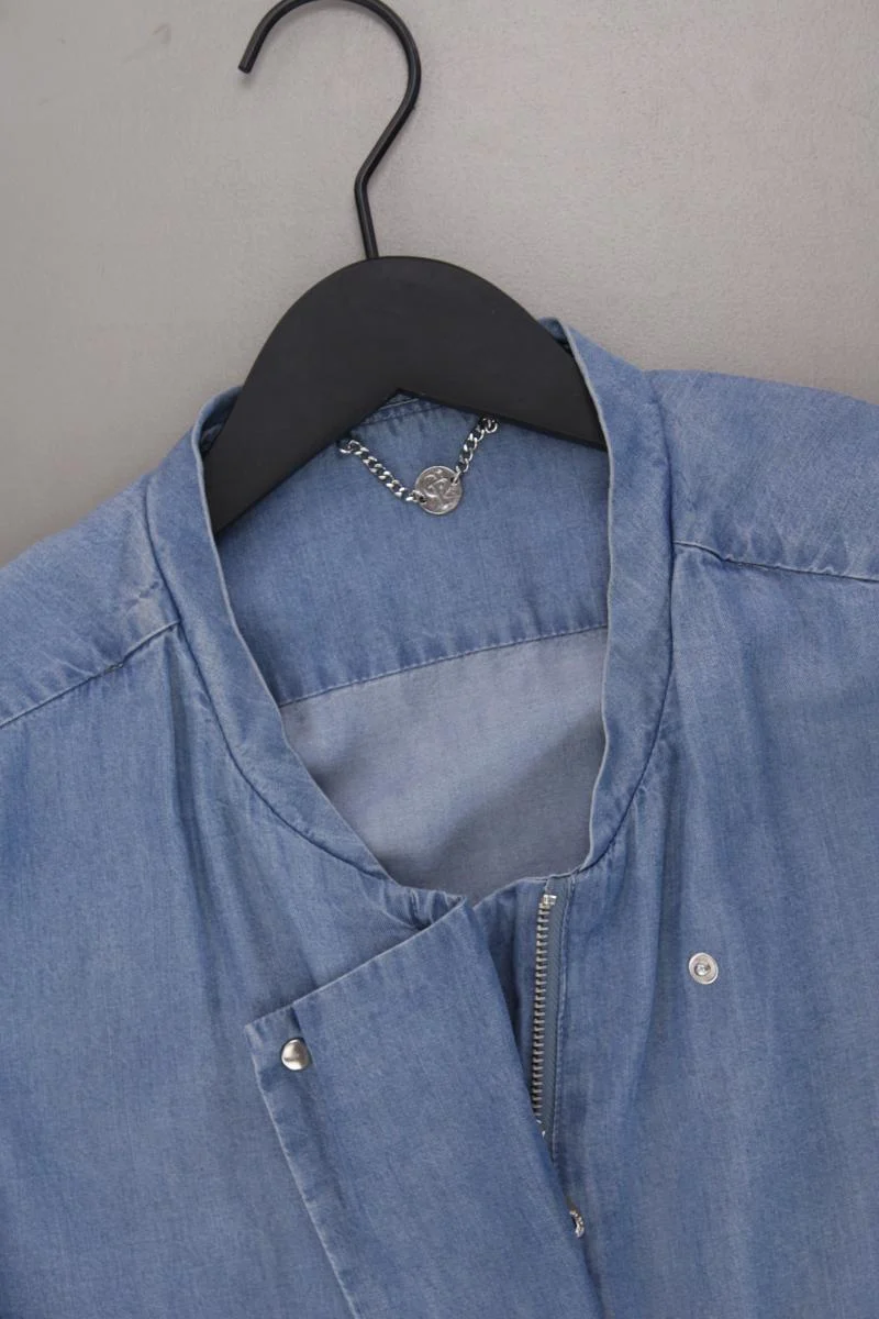 C'est Paris Blouson Jäckchen Gr. 38 blau aus Lyocell