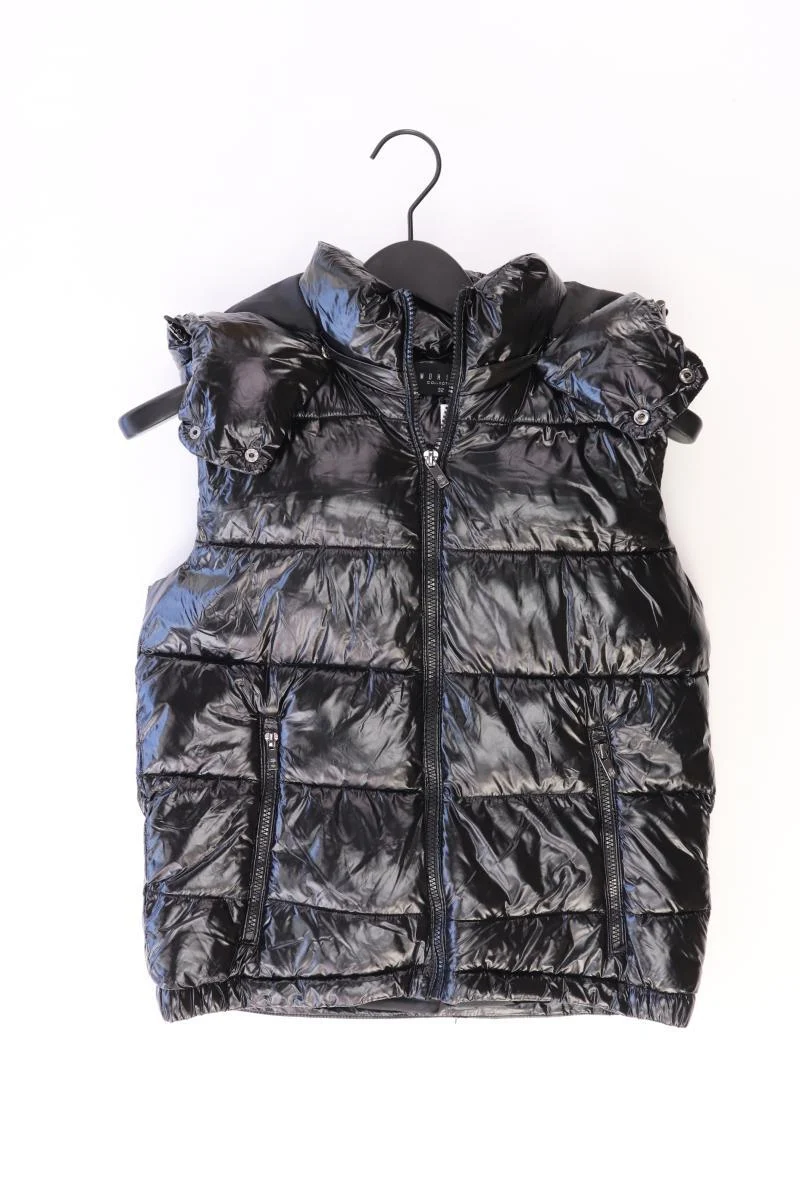 Mohito Kapuzenweste Gr. 32 schwarz aus Polyester
