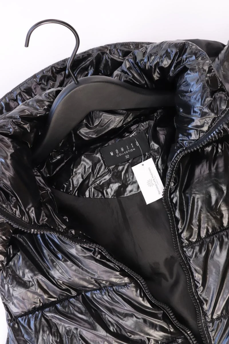 Mohito Kapuzenweste Gr. 32 schwarz aus Polyester