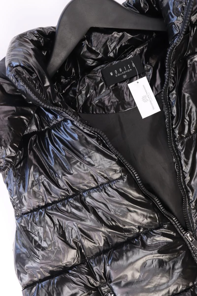 Mohito Kapuzenweste Gr. 32 schwarz aus Polyester