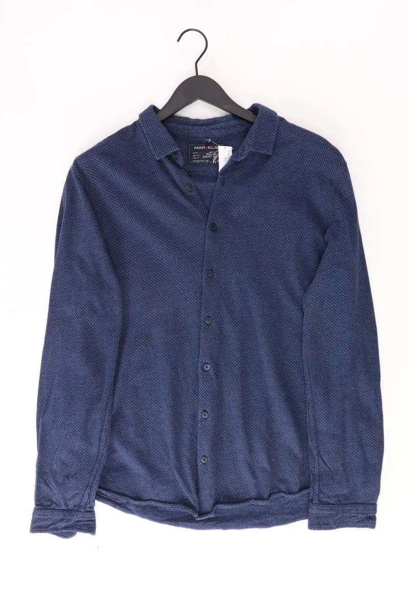 MARVELIS Langarmhemd für Herren Gr. XXL blau aus Baumwolle